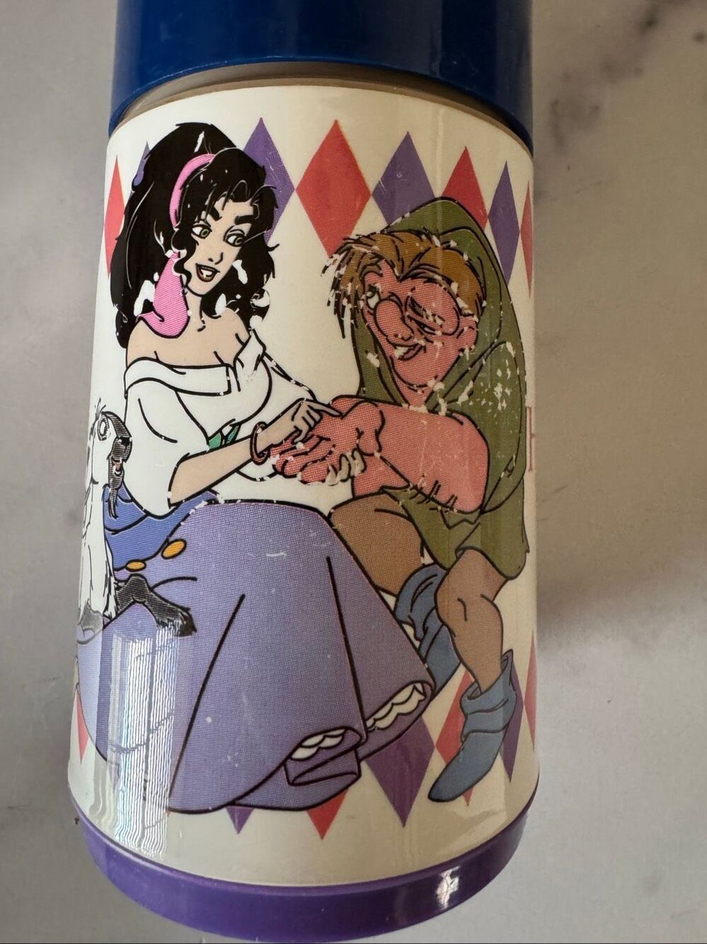 Vintage 1995 Walt Disney Hunchback of Notre Dame Quasimodo cup thermal cup with